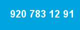 920 783 12 91